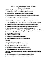 Câu hỏi trắc nghiệm học kì II Giáo dục công dân lớp 12 (Có đáp án)